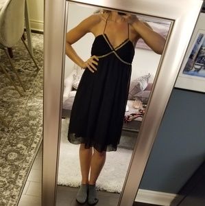 ABS Cocktail Dress With Lace Details